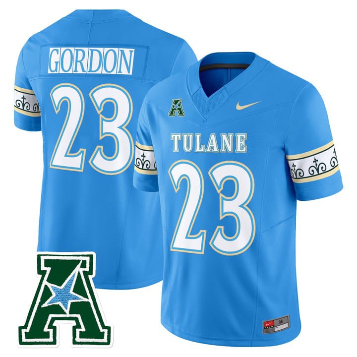 Javin Gordon Jersey #23 Tulane Green Wave 2025 City Edition Stitched Black