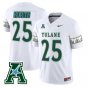Matt Forte Jersey #25 Tulane Green Wave 2025 City Edition Stitched White