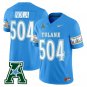 NOLA Jersey #504 Tulane Green Wave 2025 City Edition Limited Stitched Blue