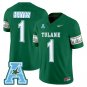 Omari Hayes Jersey #1 Tulane Green Wave 2025 City Edition Stitched Green