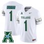 Omari Hayes Jersey #1 Tulane Green Wave 2025 City Edition Stitched White