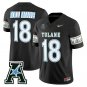 Roll Wave Jersey #18 Tulane Green Wave 2025 City Edition Stitched Black