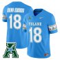 Roll Wave Jersey #18 Tulane Green Wave 2025 City Edition Stitched Blue