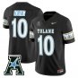Shaun King Jersey #10 Tulane Green Wave 2025 City Edition Stitched Black