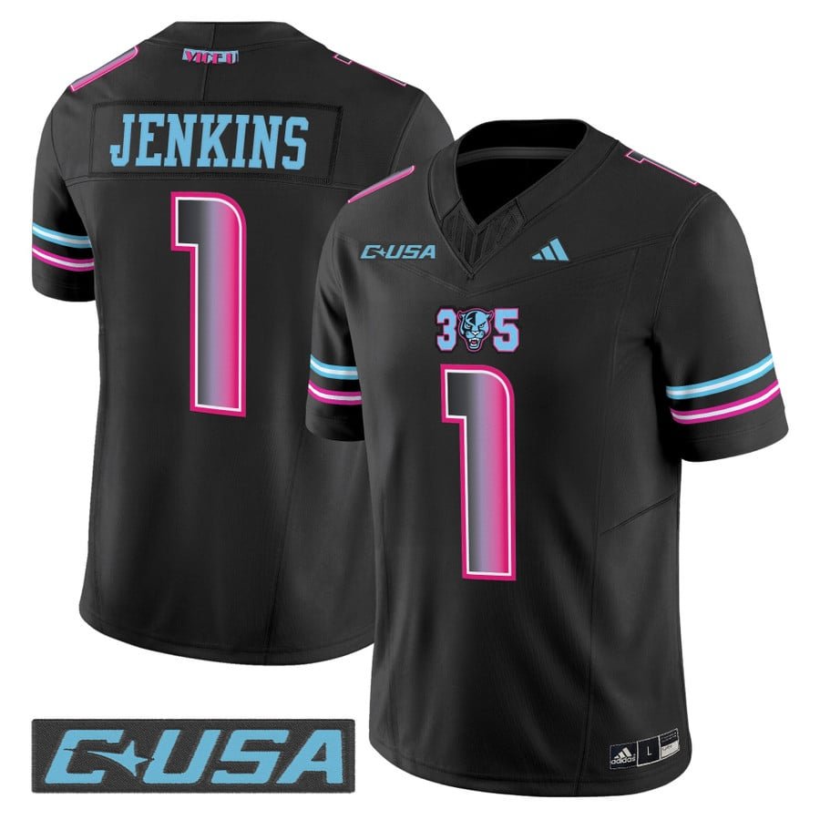 Keyone Jenkins Jersey #1 Florida International Panthers 2025 Stitched Vice U