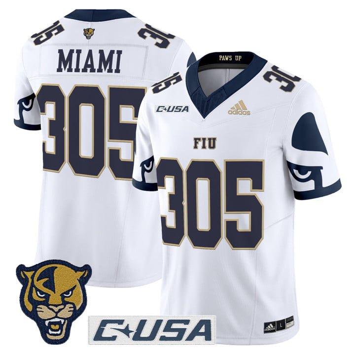 Miami Jersey #305 Florida International Panthers 2025 Stitched White