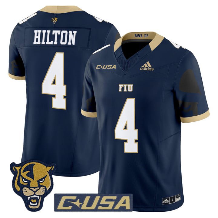 T.Y. Hilton Jersey #4 Florida International Panthers 2025 Stitched Navy