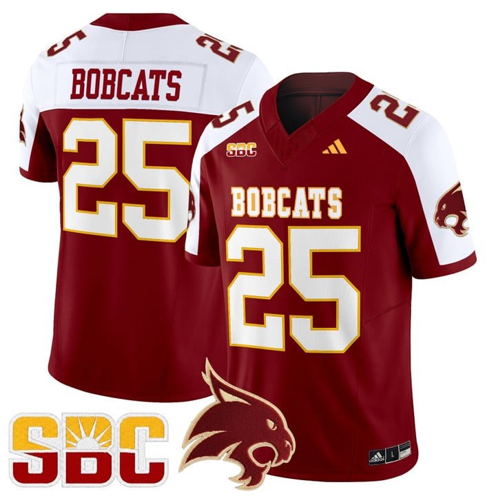 Bobcats Jersey #25 Texas State Bobcats 2025 Vapor Limited Stitched Maroon Alter