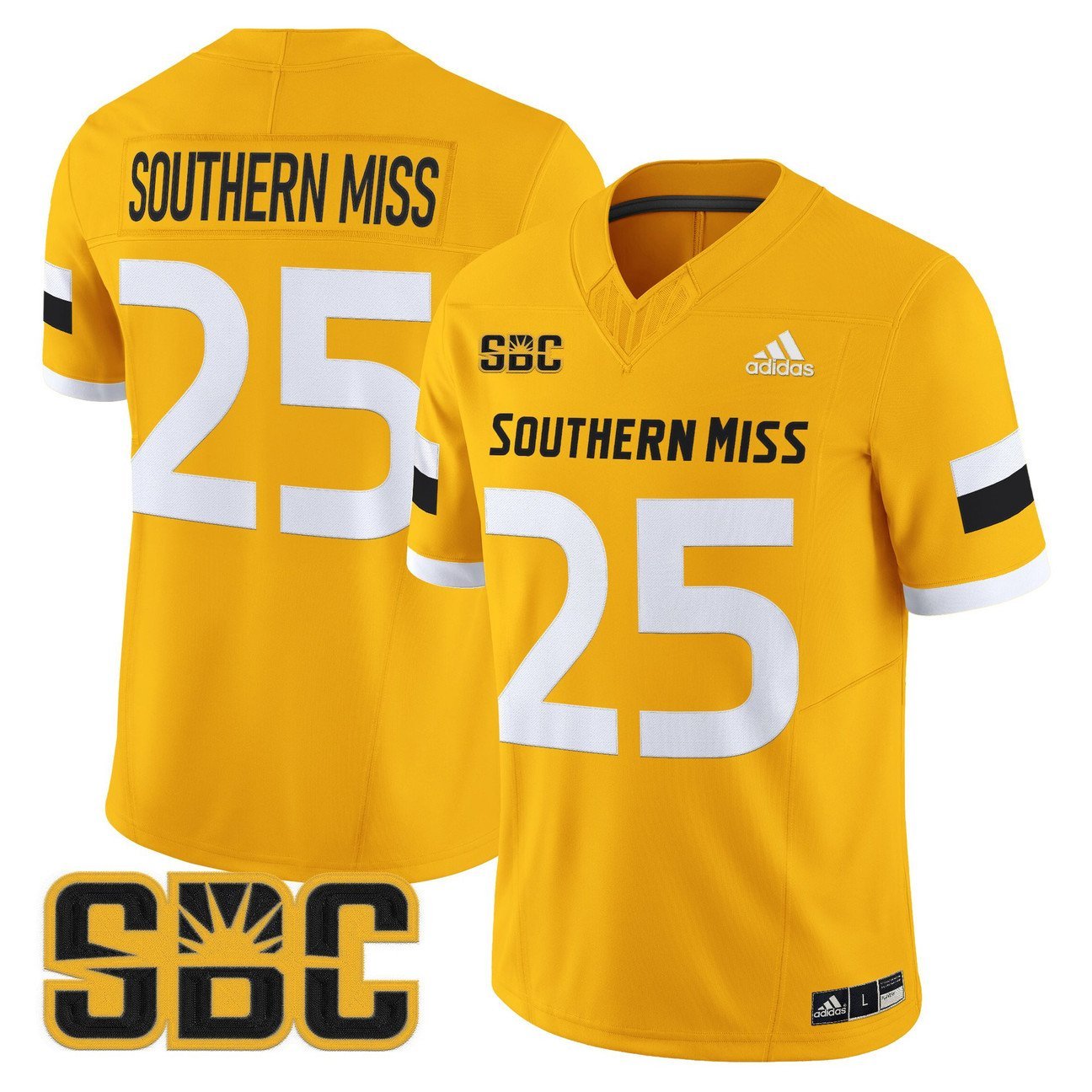 Southern Miss Jersey #25 Southern Miss Golden Eagles 2025 Stitched Gold
