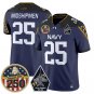 Midshipmen Jersey #25 Navy Midshipmen Jolly Rogers 250th Patch Stitched Navy