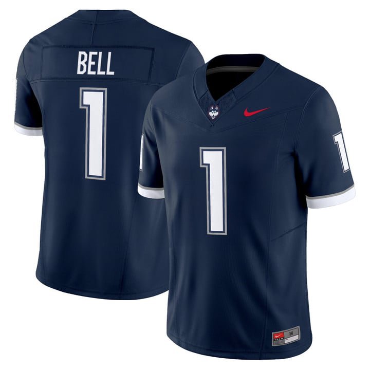 Skyler Bell Jersey #1 UConn Huskies 2025 Vapor Limited Stitched Navy
