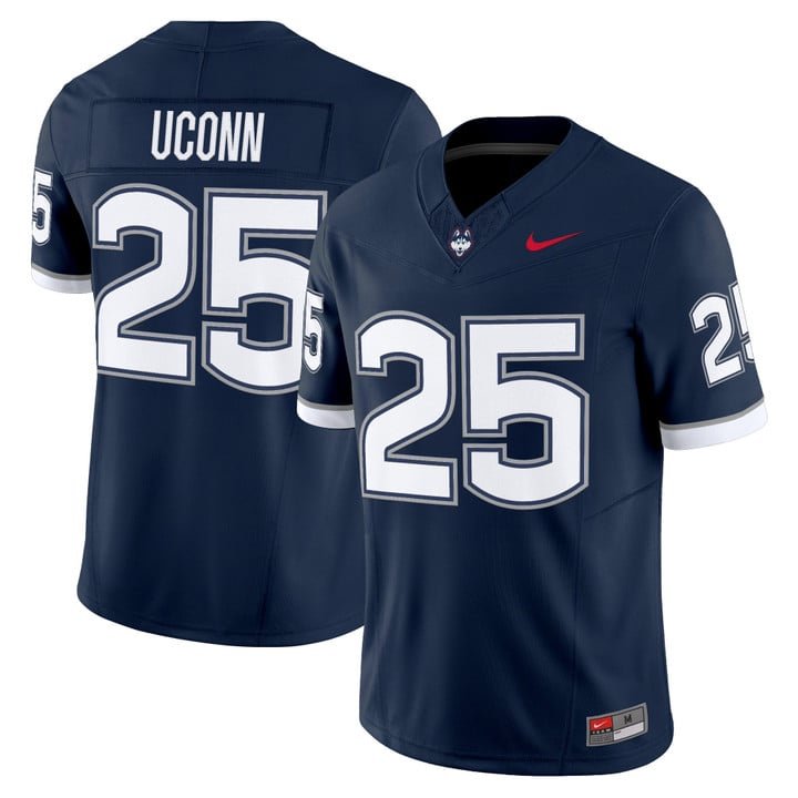 UConn Jersey #25 UConn Huskies 2025 Vapor Limited Stitched Navy