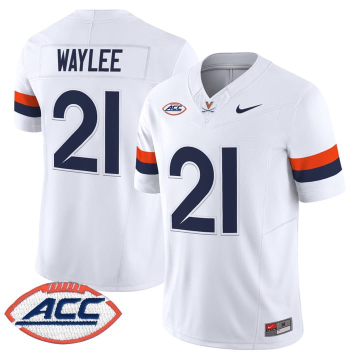 Harrison Waylee Jersey #21 Virginia Cavaliers 2025 Vapor Limited Stitched White