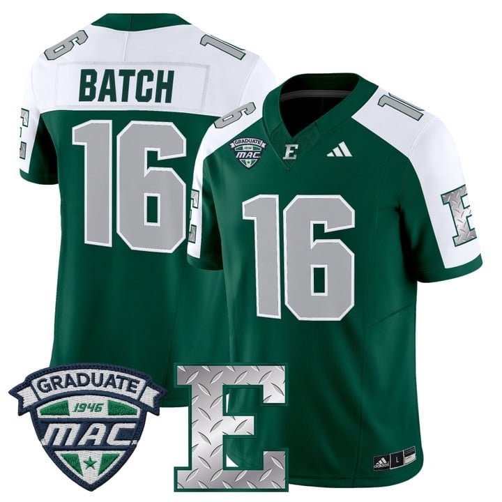 Charlie Batch Jersey #16 Eastern Michigan Eagles 2025 Limited Stitched Green Alt.er