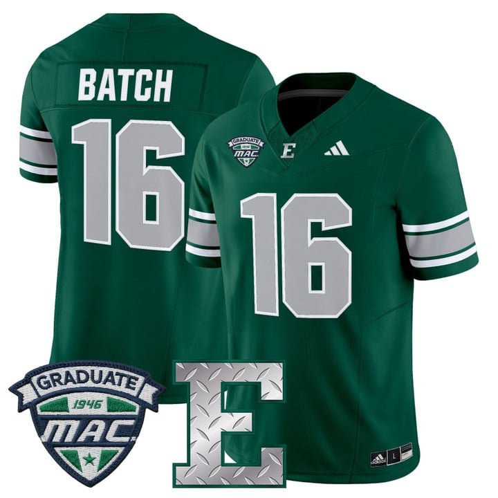 Charlie Batch Jersey #16 Eastern Michigan Eagles 2025 Limited Stitched Green