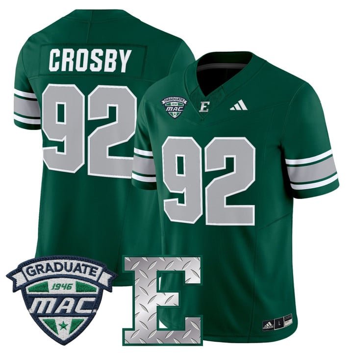 Maxx Crosby Jersey #92 Eastern Michigan Eagles 2025 Limited Stitched Green