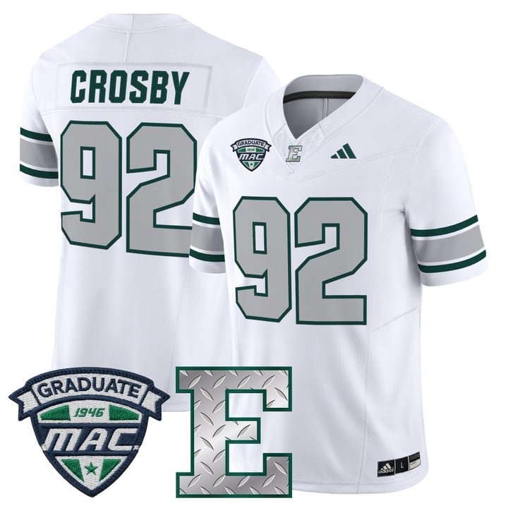 Maxx Crosby Jersey #92 Eastern Michigan Eagles 2025 Limited Stitched White