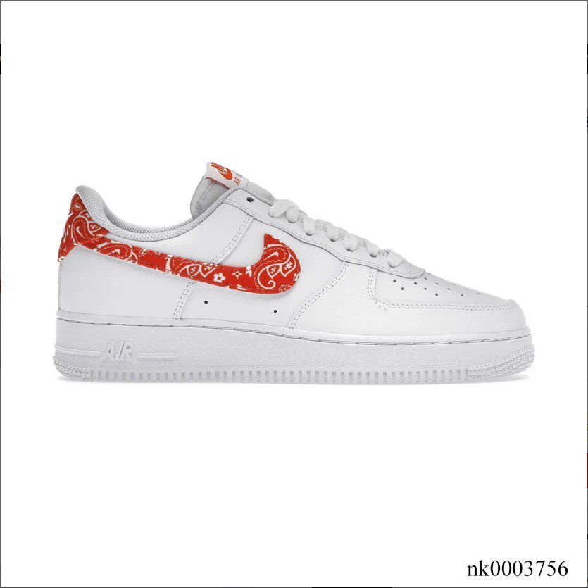 Air Force 1 Low Orange Paisley Shoes Sneakers