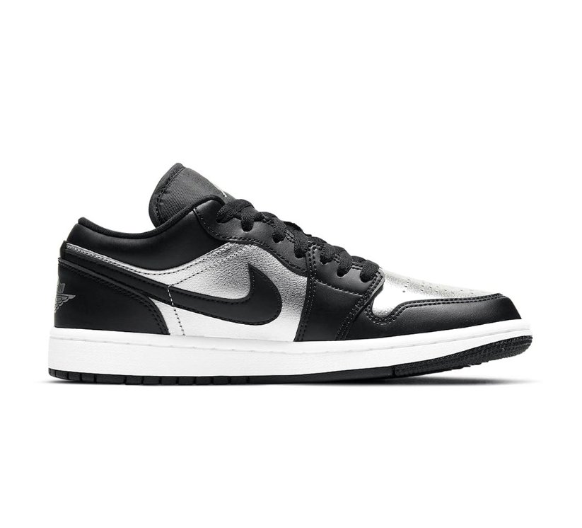 Air Jordan 1 Low Silver Toe Shoes Sneakers