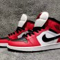 Air Jordan 1 Mid Chicago Toe Shoes Sneakers