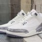 Air Jordan 3 SailMetallic Silver Shoes Sneakers