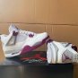 Air Jordan 4 White Purple Cement Shoes Sneakers