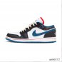 Air Jordan 1 Low SE Black Industrial Blue Shoes Sneakers