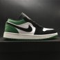Air Jordan 1 Low White Black Mystic Green Shoes Sneakers