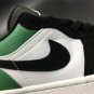 Air Jordan 1 Low White Black Mystic Green Shoes Sneakers