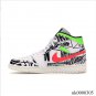 Air Jordan 1 Mid All Over Logos Shoes Sneakers