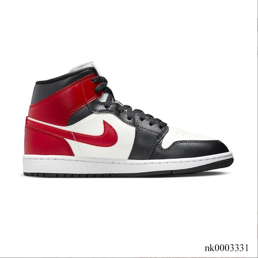 Air Jordan 1 Mid Black Toe Shoes Sneakers