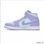Air Jordan 1 Mid Purple Aqua Shoes Sneakers
