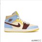 Air Jordan 1 Mid SE Fearless Maison Chateau Rouge Shoes Sneakers