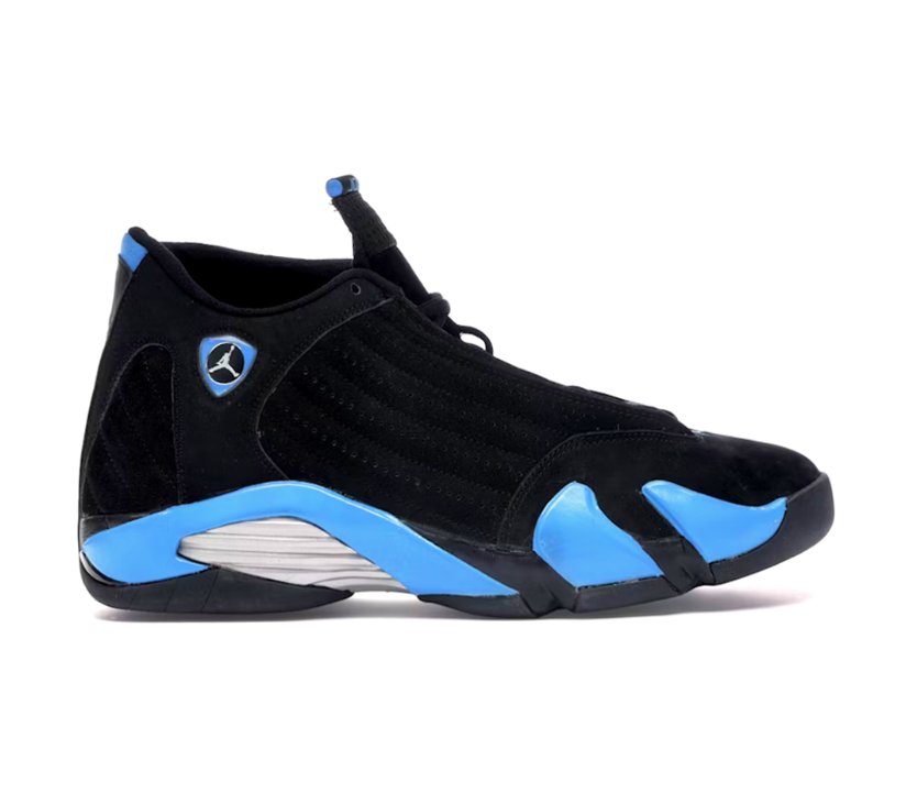 Air Jordan 14 Black University Blue Shoes Sneakers