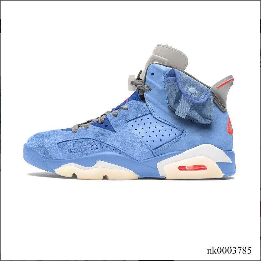 Air Jordan 6 x Travis Scott Houston Oilers Light Blue Shoes Sneakers