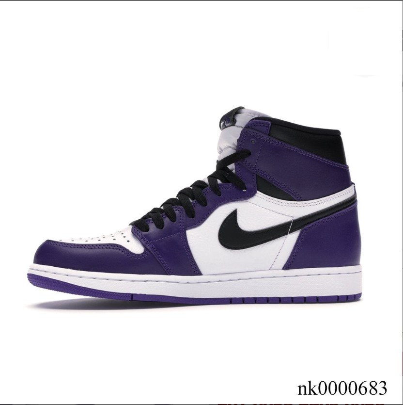 Air Jordan 1 Retro High Court Purple White Shoes Sneakers