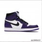 Air Jordan 1 Retro High Court Purple White Shoes Sneakers