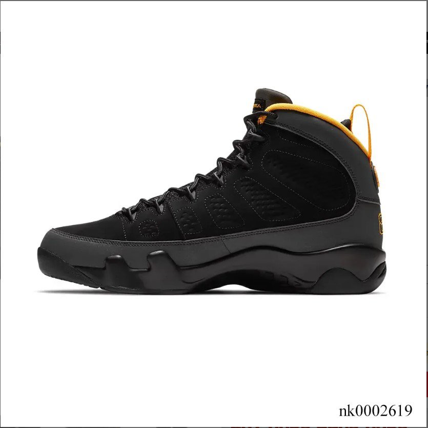 Air Jordan 9 Dark Charcoal University Gold Shoes Sneakers