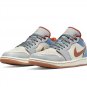 AJ 1 Low Phantom Denim Shoes Sneakers