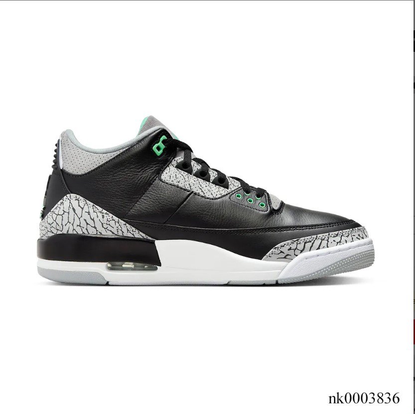 Air Jordan 3 Green Glow Shoes Sneakers