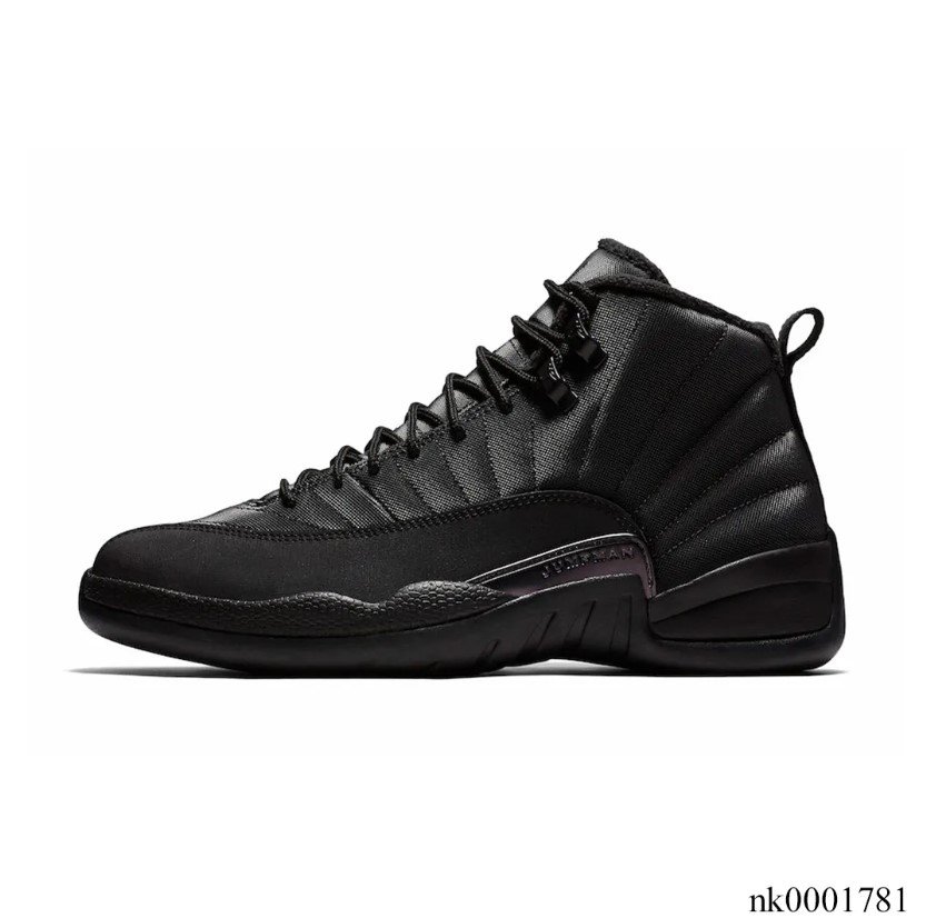 Air Jordan 12 Retro Winterized Triple Black Shoes Sneakers