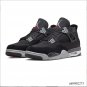 Air Jordan 4 Retro Black Canvas Shoes Sneakers