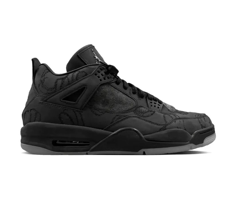 KAWS x AJ 4 Black Shoes Sneakers