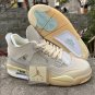 OFF-WHITE x Air Jordan 4 Sail Shoes Sneakers