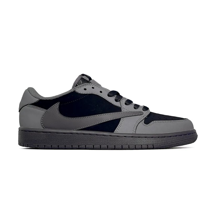Travis Scott x AJ 1 Low Black Grey Shoes Sneaker