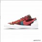 Sacai x KAWS x Blazer Low Team Red Shoes Sneakers