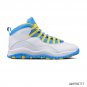 Air Jordan 10 Carolina Blue Yellow Shoes Sneakers