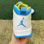 Air Jordan 10 Carolina Blue Yellow Shoes Sneakers