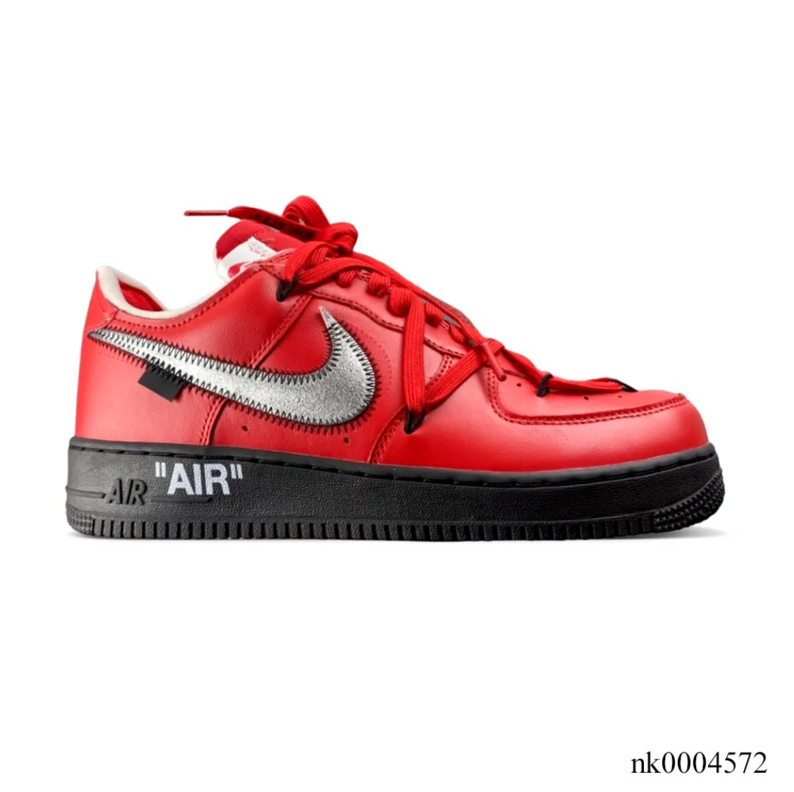 OW x AF 1 Low Crimson Sample Shoes Sneaker