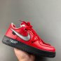 OW x AF 1 Low Crimson Sample Shoes Sneaker